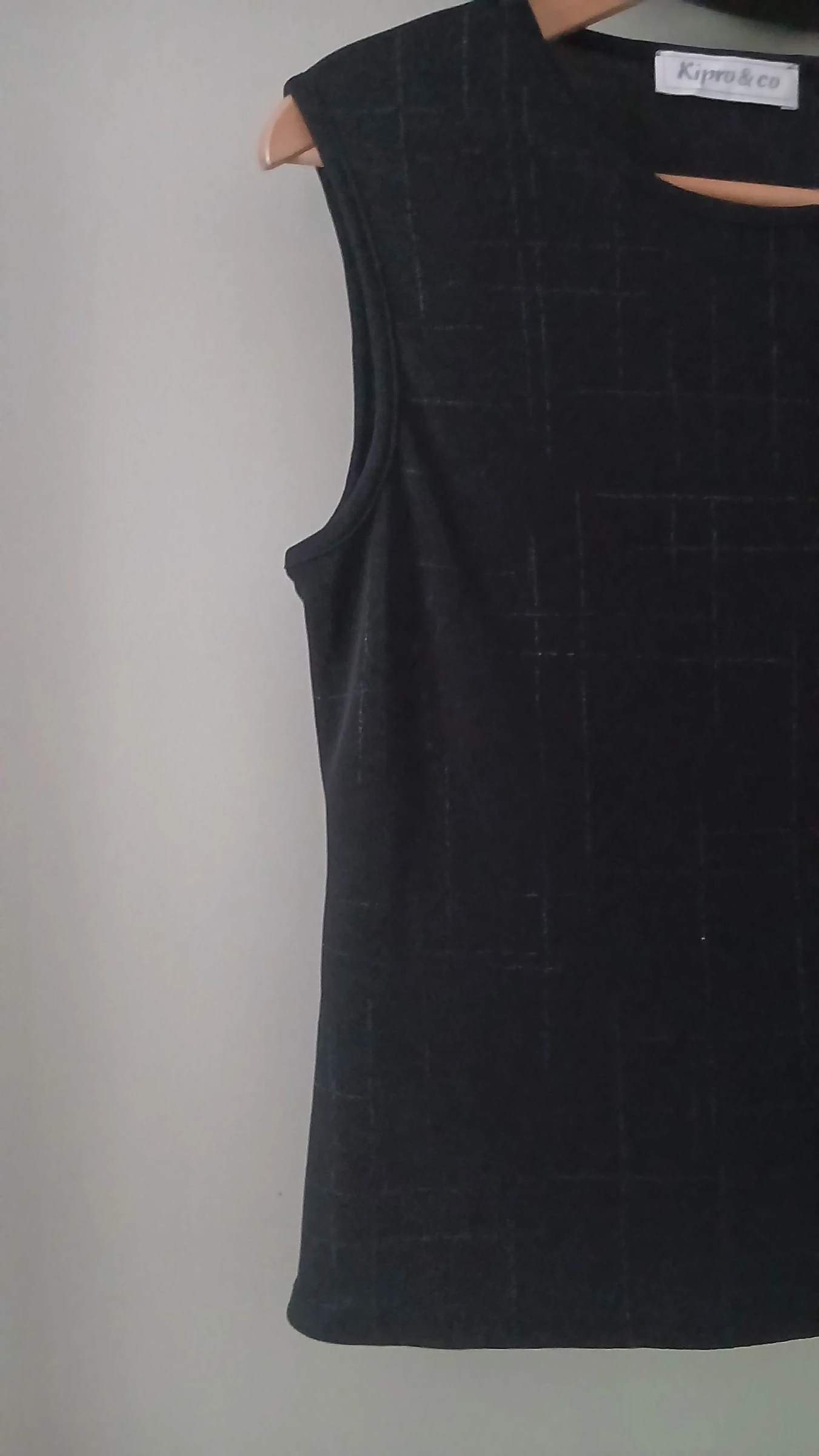 Blusa sin mangas negro plateado Kipro & co – Talla 42 – Fabricado en Francia – photo 6